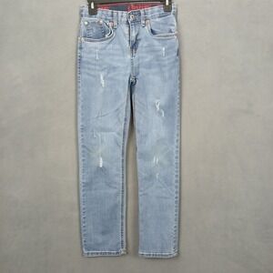 Levi's 514 Straight Fit Jeans Womens 12 Blue Denim Cotton Stretch Mid Rise